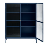 IDEAZ 1151UFABlue Steel Short Display Cabinet Blue & Golden 1151UFA