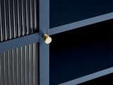 IDEAZ 1151UFABlue Steel Short Display Cabinet Blue & Golden 1151UFA