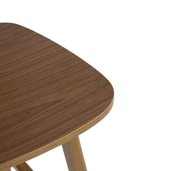 English Elm Christopher Knight Home® - Bari Curved Solid Wood Barstool with Woven Rattan Backrest, Ergonomic Comfort and Timeless Finish Walnut N775P264463W