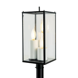 Back Bay 23.25'' High 3-Light Outdoor Post Light - Matte Black 1152-MB-CL Norwell