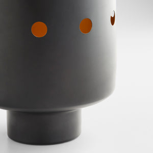 Naktis Vase Black and Brass 11521 Cyan Design