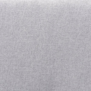 Baxton Studio Baxton Studio Abner Twin Size Headboard - Modern Fabric Upholstered Design with Walnut Finish Light Twin MG9731-Light Grey/Walnut-Twin-HB