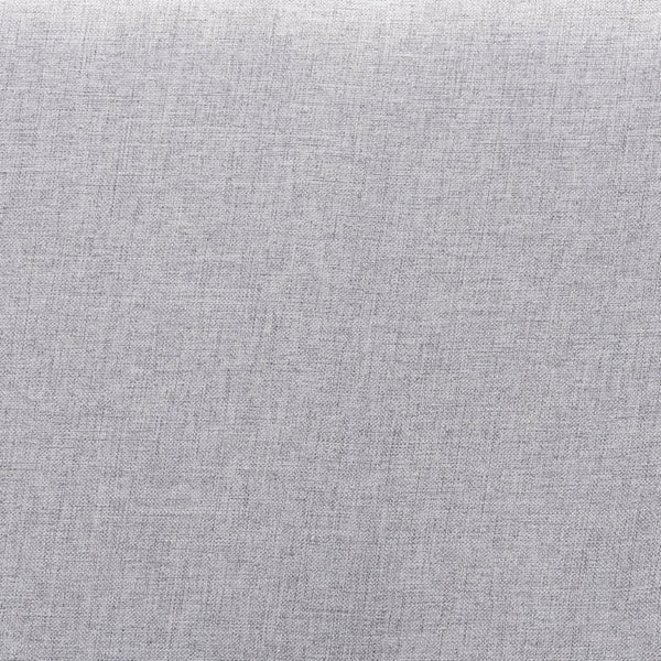 Baxton Studio Baxton Studio Abner Twin Size Headboard - Modern Fabric Upholstered Design with Walnut Finish Light Twin MG9731-Light Grey/Walnut-Twin-HB