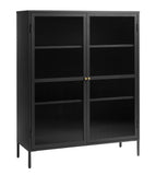 IDEAZ 1152UFABlack Steel Short Display Cabinet Black & Golden 1152UFA