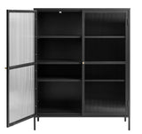 IDEAZ 1152UFABlack Steel Short Display Cabinet Black & Golden 1152UFA