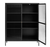 IDEAZ 1152UFABlack Steel Short Display Cabinet Black & Golden 1152UFA