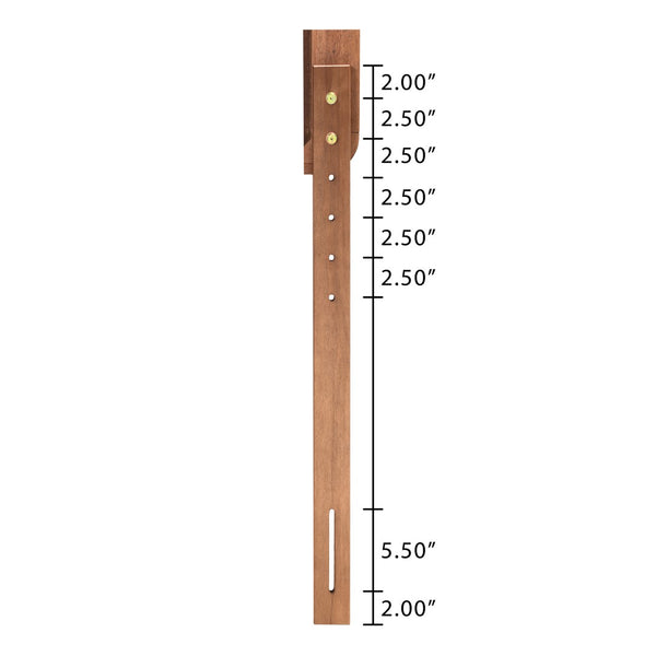 Baxton Studio Baxton Studio Modern Upholstered Headboard with Walnut Finish and Adjustable Height for Cozy Bedrooms Light Twin MG9732-Light Grey/Walnut-Twin-HB