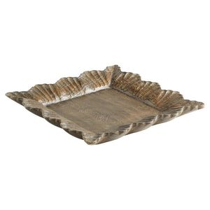 Lorenza Tray Limed Mango Wood 11535 Cyan Design