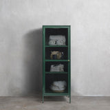 IDEAZ 1153UFAFir Green Steel Tower Cabinet Green & Golden 1153UFA