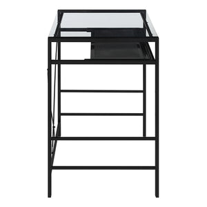 OSP Home Furnishings Zephyr Computer Desk Clear/Black
