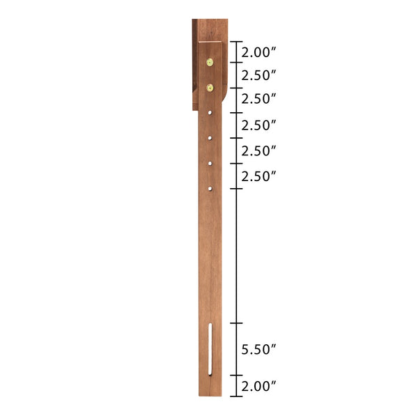 Baxton Studio Baxton Iden Modern Twin Size Headboard in Dark Grey Fabric & Walnut Wood - Stylish & Adjustable Design MG9733-Dark Grey/Walnut-Twin-HB