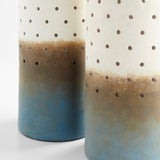 Paralos Vase Grey and Navy Ombre 11545 Cyan Design