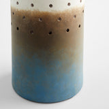 Paralos Vase Grey and Navy Ombre 11545 Cyan Design