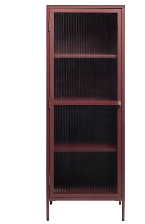 IDEAZ 1154UFAWine Red Steel Tower Cabinet Red & Golden 1154UFA