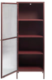 IDEAZ 1154UFAWine Red Steel Tower Cabinet Red & Golden 1154UFA