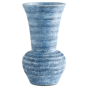 Hopewell Vase Blue Ombre 11551 Cyan Design