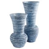 Hopewell Vase Blue Ombre 11551 Cyan Design