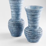 Hopewell Vase Blue Ombre 11551 Cyan Design