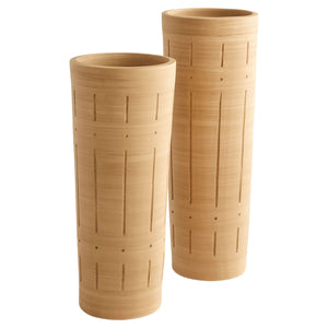 Madeira Vase Matte Taupe Grey 11557 Cyan Design