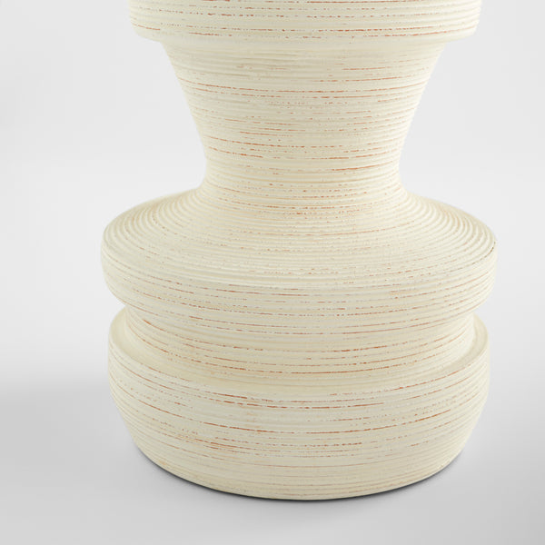 Taras Vase Latte White 11559 Cyan Design