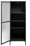 IDEAZ 1156UFABlack Steel Tower Cabinet Black & Golden 1156UFA