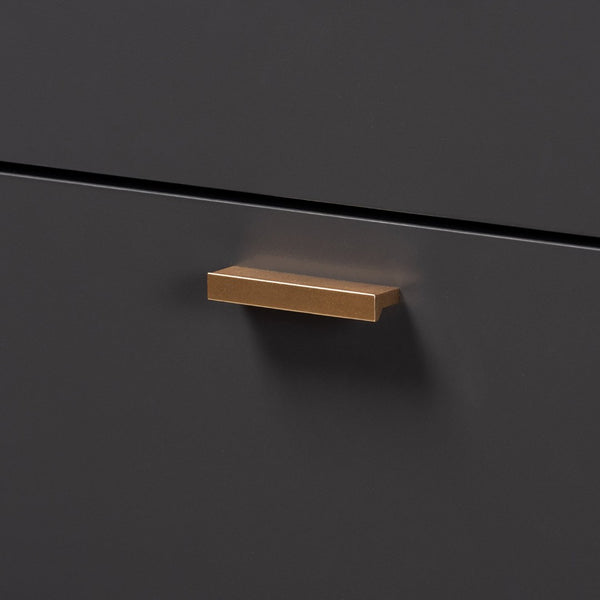 Baxton Studio Baxton Studio 5-Drawer Chest in Dark Grey with Gold Accents - Modern Storage for Every Bedroom Decor LV19COD1923-Dark Grey-5DW-Chest