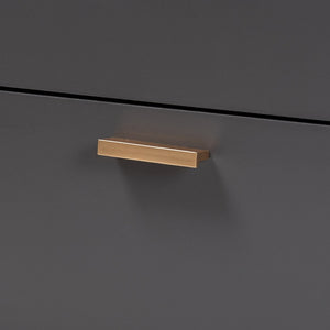 Baxton Studio Baxton Kelson Modern Sideboard Buffet in Dark Grey with Gold Accents for Stylish Storage Solutions LV19BFT1917-Dark Grey-Buffet