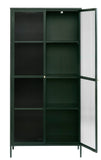 IDEAZ 1157UFAFir Green Steel Display Cabinet Green & Golden 1157UFA