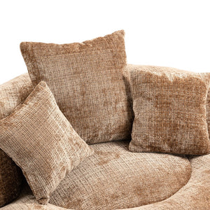 English Elm Lazy Sofa Oversized Ergonomic Bean Bag Lounger with High Wrap Back, Plush Chenille Foam Comfort for Living Room, Bedroom, Office Coffee W395P252063