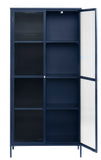 IDEAZ 1159UFABlue Steel Display Cabinet Blue & Golden 1159UFA