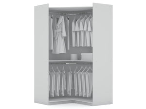 Manhattan Comfort Mulberry Contemporary - Modern Wardrobe/ Armoire/ Closet White 115GMC1