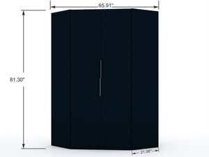 Manhattan Comfort Mulberry Contemporary - Modern Wardrobe/ Armoire/ Closet Tatiana Midnight Blue 115GMC4