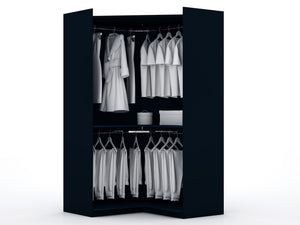Manhattan Comfort Mulberry Contemporary - Modern Wardrobe/ Armoire/ Closet Tatiana Midnight Blue 115GMC4