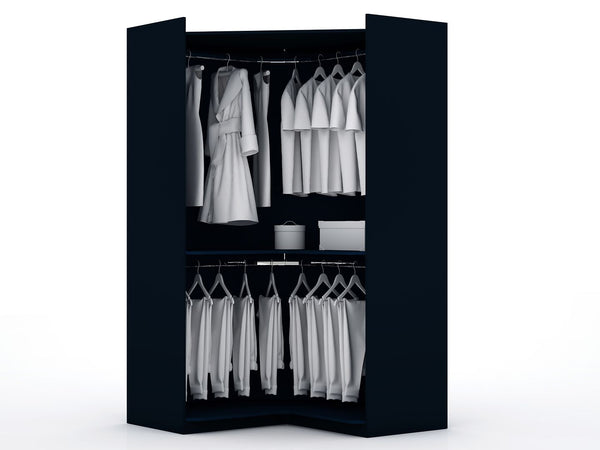 Manhattan Comfort Mulberry Contemporary - Modern Wardrobe/ Armoire/ Closet Tatiana Midnight Blue 115GMC4