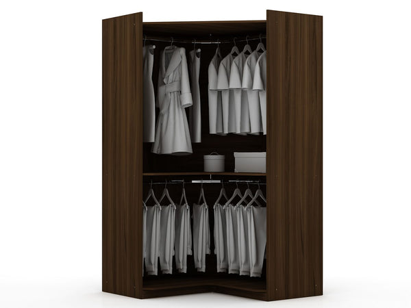 Manhattan Comfort Mulberry Contemporary - Modern Wardrobe/ Armoire/ Closet Brown 115GMC5