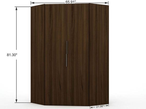 Manhattan Comfort Mulberry Contemporary - Modern Wardrobe/ Armoire/ Closet Brown 115GMC5