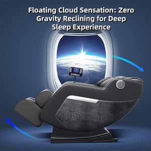 English Elm Massage Chair Zero Gravity Full-Body Recliner with 20 Airbags, Hip Heat, Foot & Air Massage System W3327S00004