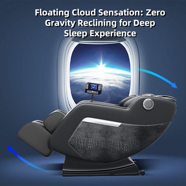 English Elm Massage Chair Zero Gravity Full-Body Recliner with 20 Airbags, Hip Heat, Foot & Air Massage System W3327S00004