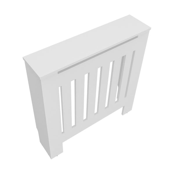 English Elm Fm Furniture Rio White Melamine Radiator Cover Slim Display Shelf for Hallway B128P334814