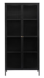 IDEAZ 1160UFABlack Steel Display Cabinet Black & Golden 1160UFA