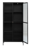 IDEAZ 1160UFABlack Steel Display Cabinet Black & Golden 1160UFA