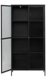 IDEAZ 1160UFABlack Steel Display Cabinet Black & Golden 1160UFA