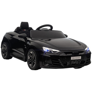 English Elm Aosom Licensed Audi 12v Electric Ride on Toy Car with Remote Suspension and Lights Black W2225P229675