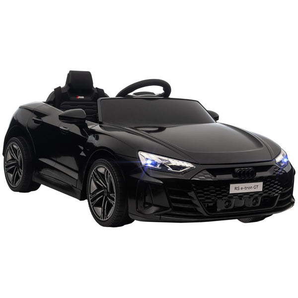 English Elm Aosom Licensed Audi 12v Electric Ride on Toy Car with Remote Suspension and Lights Black W2225P229675