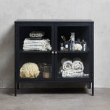 IDEAZ 1161UFABlack/ Gold 2-Section Sideboard Black & Golden 1161UFA