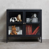 IDEAZ 1161UFABlack/ Gold 2-Section Sideboard Black & Golden 1161UFA