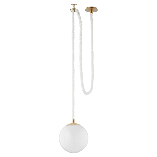 Rockport 1 Light Pendant Aged Brass 11620 Cyan Design