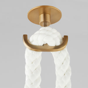 Rockport 3 Light Pendant Aged Brass 11621 Cyan Design