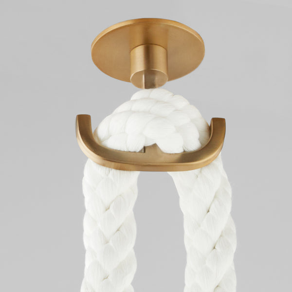 Rockport 3 Light Pendant Aged Brass 11621 Cyan Design