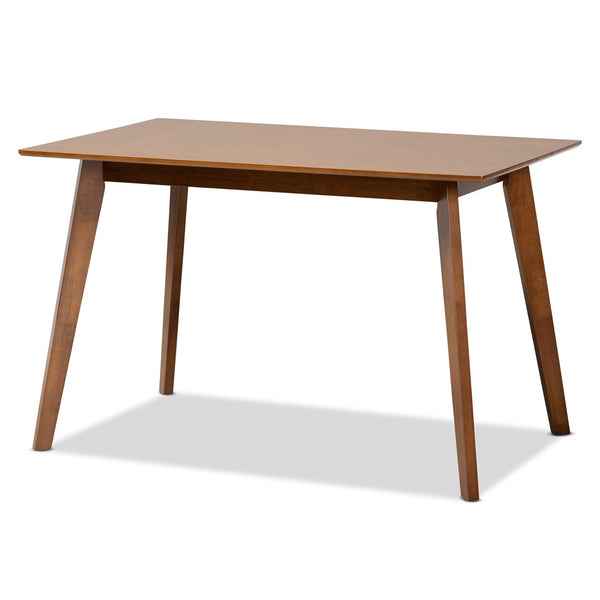 Baxton Studio Baxton Studio Walnut Brown Wood Dining Table - Mid-Century Modern Design for Four - Durable & Stylish RH7206T-Walnut-DT